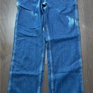 Carhartt Men's 30x34 Loose Fit Blue Jeans